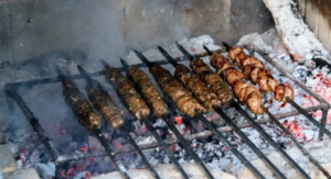 kebab na ohni