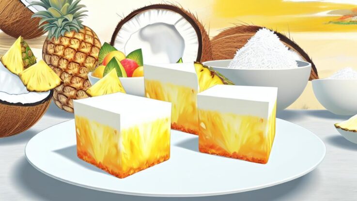 pina colada ananasovo kokosove rezy dort uz to nikdy nebudete chtit delat jinak Piña Colada” ananasovo-kokosové řezy (dort). Už to nikdy nebudete chtít dělat jinak