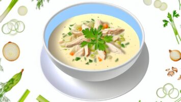 Krémová slepičí polévka. Připravte si tuto pochoutku