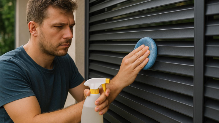 Péče o řemínky venkovních žaluzií. Voskování prodlouží jejich životnost