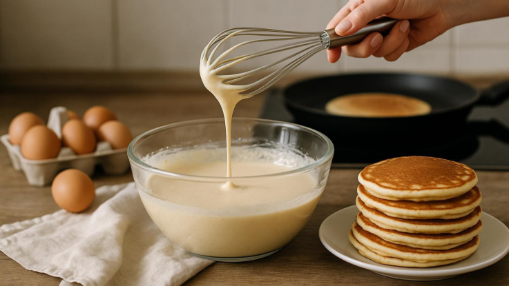 Jak připravit nadýchané palačinky. Správná konzistence těsta, vejce a odpočinek