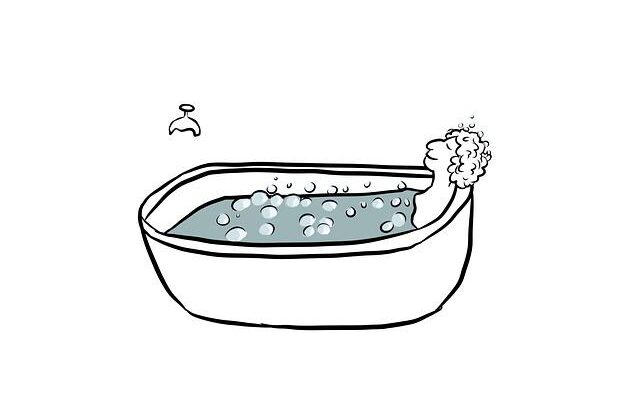 Vana znovu čistě bílá. Bez použití chemických prostředků