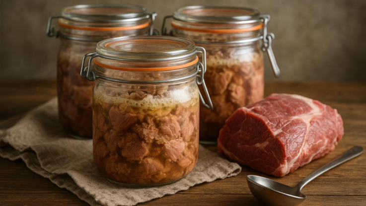 sterilizujte maso ve sklenicich tak vydrzi i roky Sterilizujte maso ve sklenicích. Tak vydrží i roky