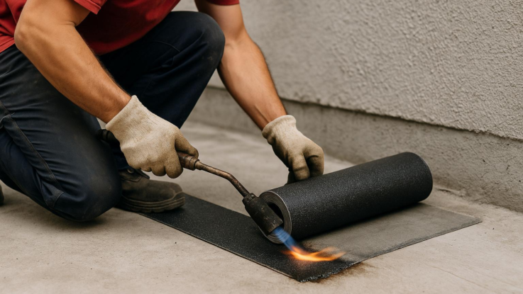 Jak svépomocí připevnit asfaltový pás na beton. Vyhněte se zbytečným chybám