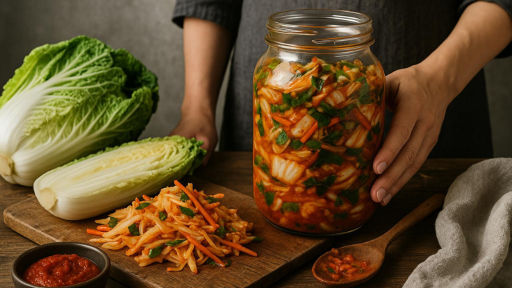 Správné kvašení zeleniny. Postup výroby kimchi krok za krokem