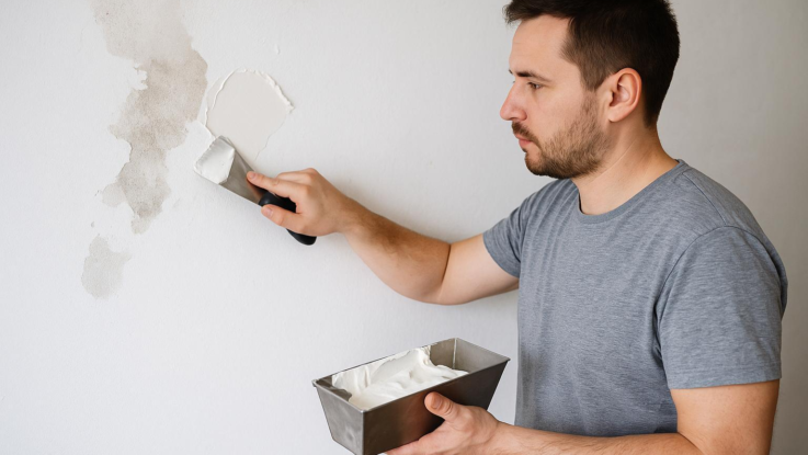 Zbavte zeď nerovností před malováním. Úpravy zvládnete snadno sami bez zedníka