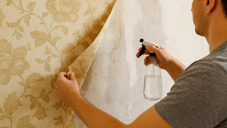 Jak odstranit tapetu beze zbytku. Stačí horká voda a trpělivost