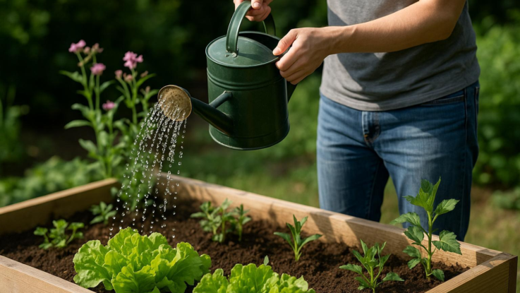 Jak zadržet vodu v záhonu. Rostliny vám poděkují