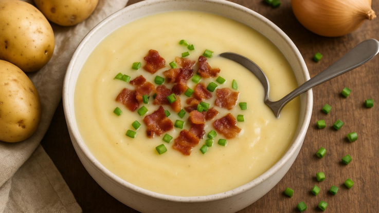 Krémová bramborová polévka i bez smetany. Stačí tenhle jednoduchý krok