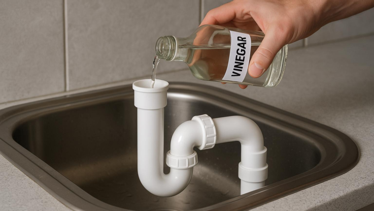 Jak odstranit zápach z odpadního sifonu. Pomůže ocet