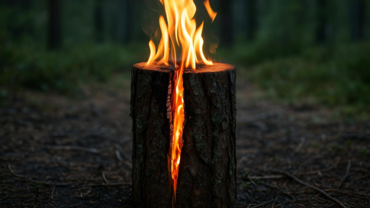 vytvorte ohen ktery nepotrebuje prikladani vyzkousejte svedskou svici Vytvořte oheň, který nepotřebuje přikládání. Vyzkoušejte švédskou svíci