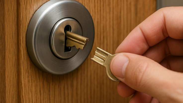 ulomeny klic vetsina lidi vynda sama nevolejte zbytecne zamecnika Ulomený klíč většina lidí vyndá sama. Nevolejte zbytečně zámečníka