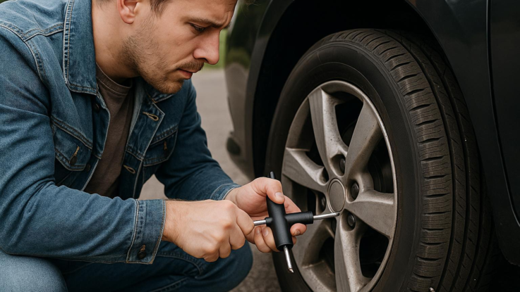 jak opravit propichnutou pneumatiku nemusite hned volat odtah Jak opravit propíchnutou pneumatiku. Nemusíte hned volat odtah