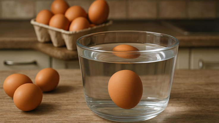 jak zkontrolovat cerstvost vajec staci je ponorit do vody Jak zkontrolovat čerstvost vajec. Stačí je ponořit do vody