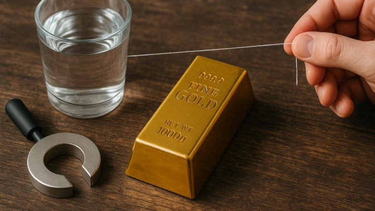 bez sance pro podvodniky prave zlato snadno rozpoznate niti vodou nebo magnetem Bez šance pro podvodníky. Pravé zlato snadno rozpoznáte nití, vodou nebo magnetem