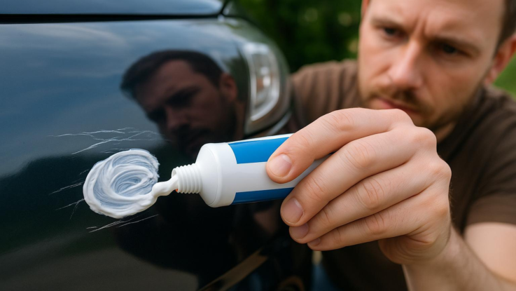 jak odstranit skrabance z auta staci zubni pasta Jak odstranit škrábance z auta. Stačí zubní pasta