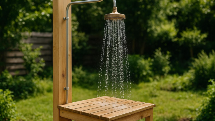 Jak si vyrobit zahradní sprchu svépomocí. Ochladíte se levně a stylově