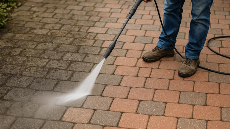 jak zbavit zamkovou dlazbu necistot a navratit ji novy vzhled i po letech to jde Jak zbavit zámkovou dlažbu nečistot a navrátit jí nový vzhled. I po letech to jde