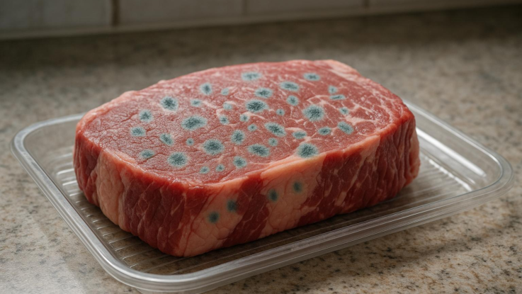 Nikdy nenechávejte maso rozmrazovat na lince. Bakterie se množí už během hodin!