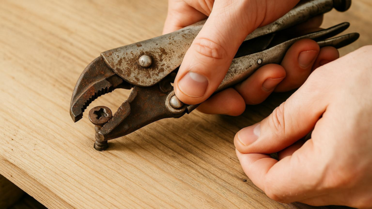 Jak odstranit šroub s poškozenou hlavou. Stačí jeden domácí trik