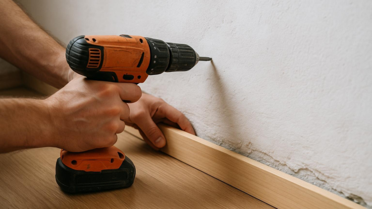 Jak přidělat lištu na křivou zeď. Trik mistrů pomůže každému