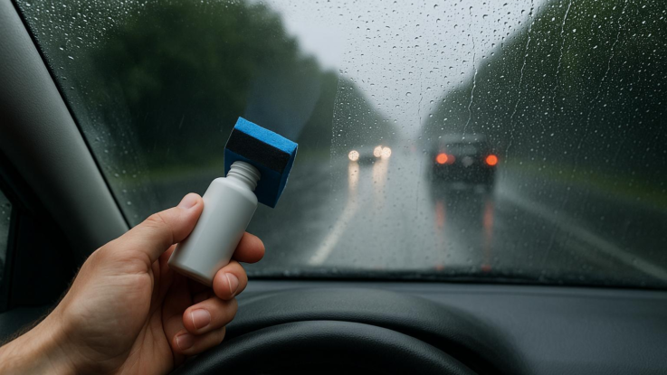 Jak zlepšit viditelnost za deště. Stačí jednoduchý nátěr na sklo
