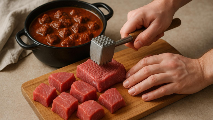 Tuhé maso na guláši? Změkčete ho tímto způsobem