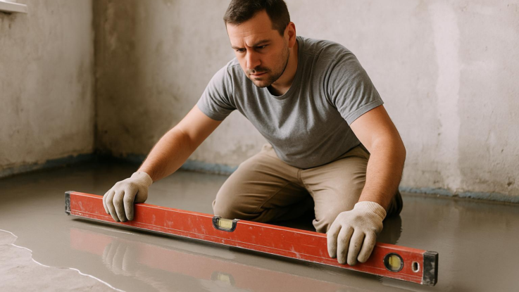 Jak vyrovnat podlahu svépomocí. Ušetříte tisíce za firmu