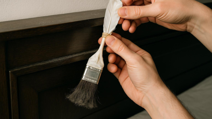 Jak odstranit prach z těžko dostupných míst. Pomůže jeden starý trik