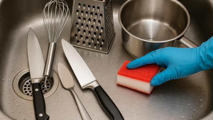 Jak vyčistit kuchyňské náčiní. Vypadat bude jako nové
