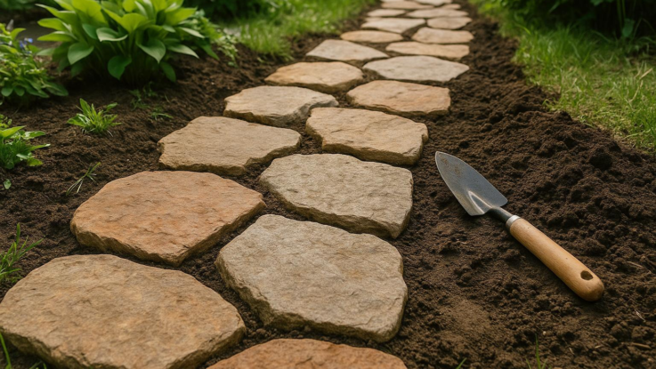 Jak vyrobit zahradní chodník z kamenů. Vypadá skvěle a nestojí skoro nic