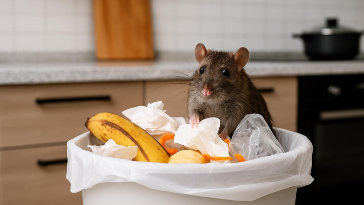 Pozor na odpadkový koš v kuchyni. Jedna chyba láká škůdce víc než zbytky jídla