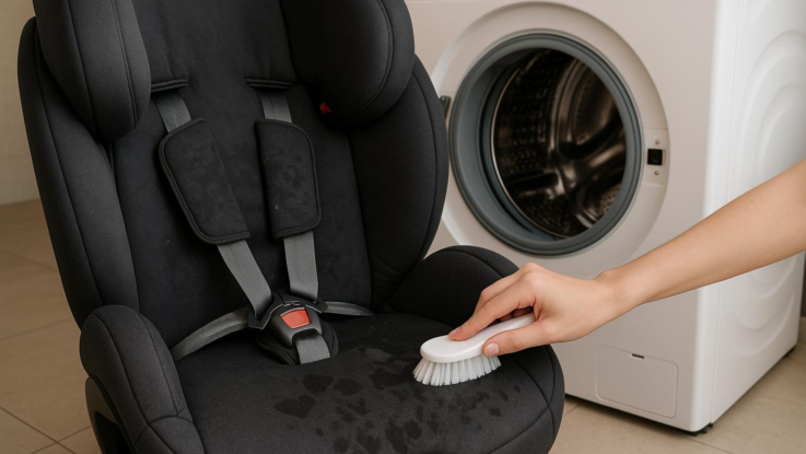 Jak vyprat autosedačky. Zmizí skvrny i nepříjemný zápach