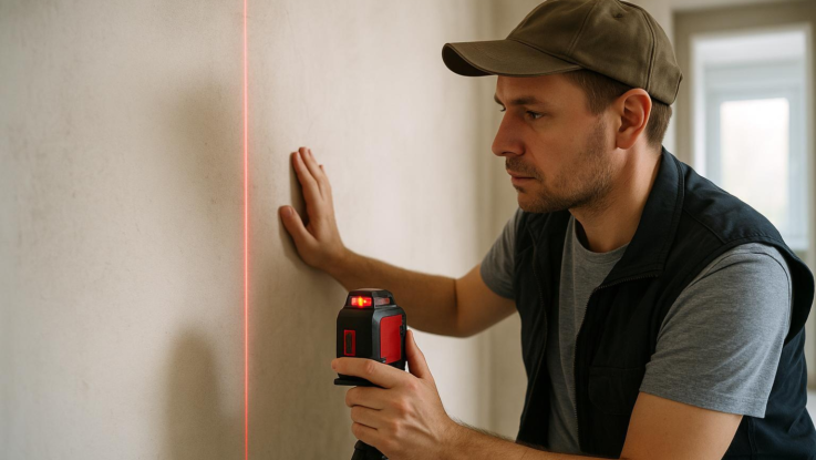 jak vyrovnat krive zdi v byte pomuze trik s laserem Jak vyrovnat křivé zdi v bytě. Pomůže trik s laserem