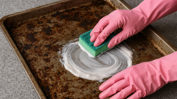 jak vycistit plech po peceni zmizi i pripecene zbytky Jak vyčistit plech po pečení. Zmizí i připečené zbytky