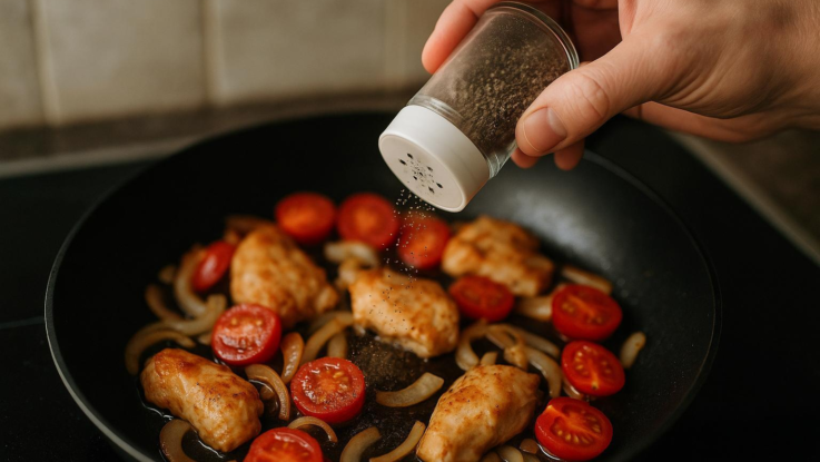 nesypte pepr rovnou z dozy nad panev muzete si zkazit cele jidlo Nesypte pepř rovnou z dózy nad pánev. Můžete si zkazit celé jídlo