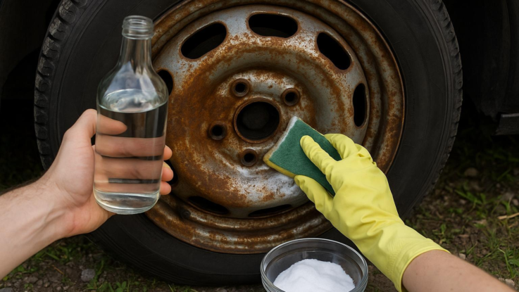 jak odstranit rez z disku kola pomuze smes z octa a sody Jak odstranit rez z disku kola. Pomůže směs z octa a sody