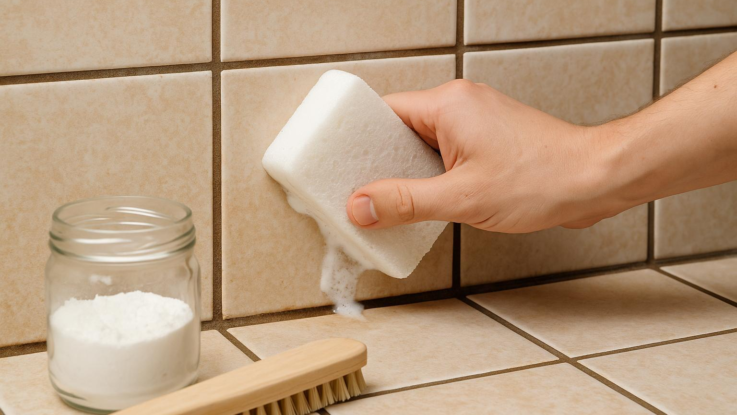 Jak vyčistit hnědé spáry v koupelně. Osvědčený postup bez chemie