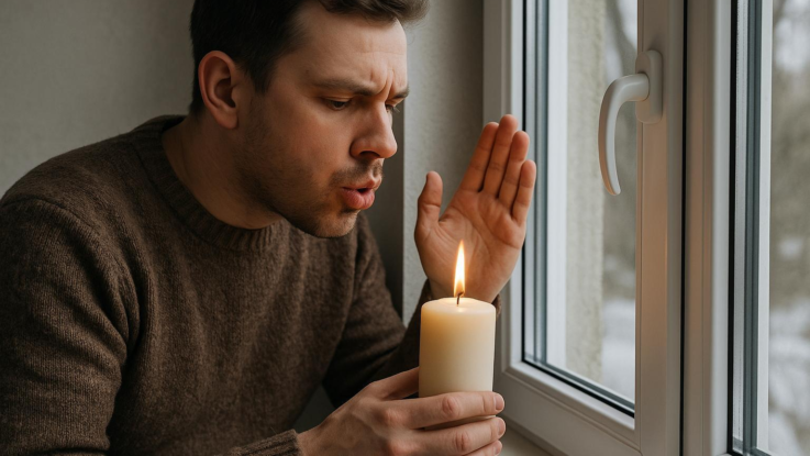 Jak poznat, že vám uniká teplo. Pomůže jednoduchý test se svíčkou