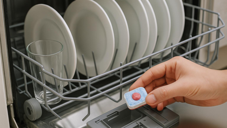 Nepoužívejte tablety do myčky na krátký program. Nefungují tak, jak si myslíte