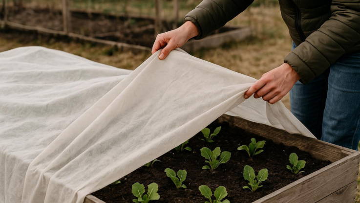 Jak přikrýt záhony před mrazem. Pomůže materiál, který máte doma