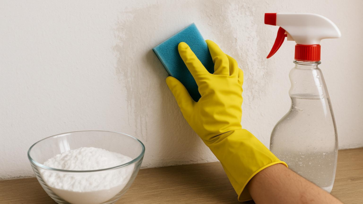 Jak odstranit vápenný povlak ze zdi. Pomůže směs, kterou máte doma
