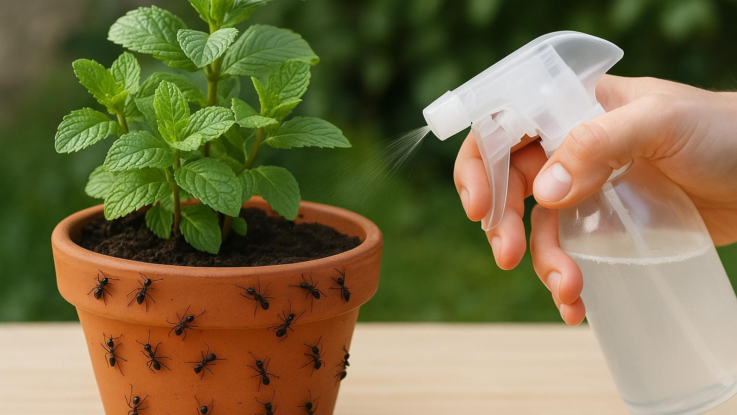 Jak odstranit mravence z květináče. Pomůže přírodní řešení