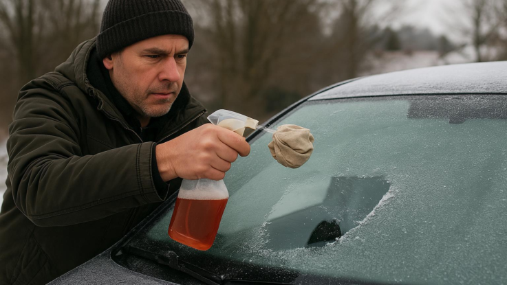 Jak odmrazit čelní sklo. Pomůže trik, který znali už naši tátové