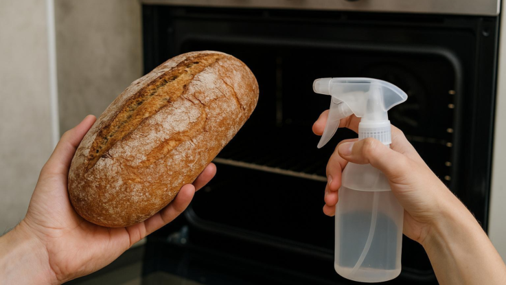 Ztvrdlý chléb nevyhazujte. Tento trik ho oživí za pár sekund