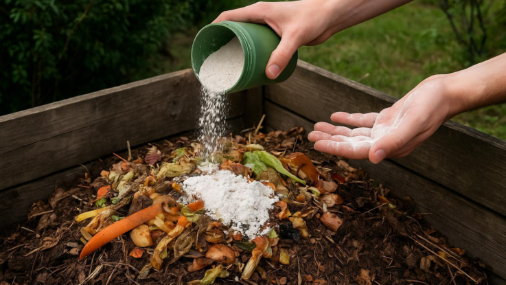 Jak se zbavit zápachu z kompostu. Pomůže obyčejné vápno