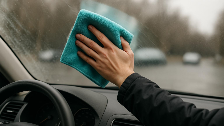 Jak vyčistit čelní sklo zevnitř. Zamezíte zamlžování a zvýšíte viditelnost