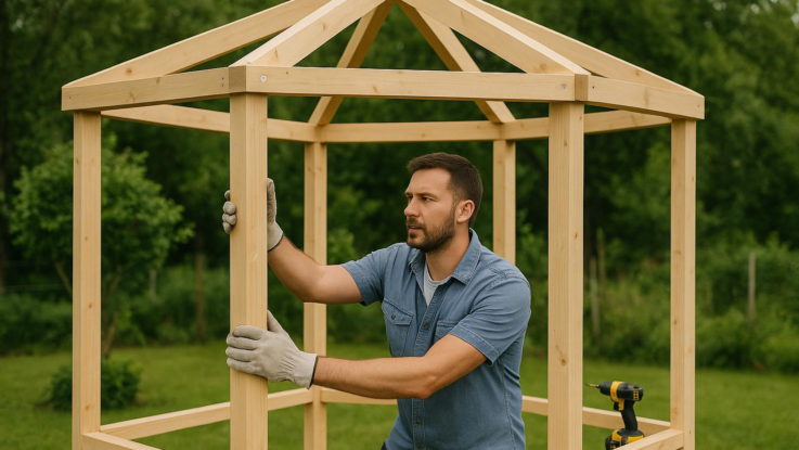 Jak postavit zahradní altán. Zvládnete to i bez zkušeností