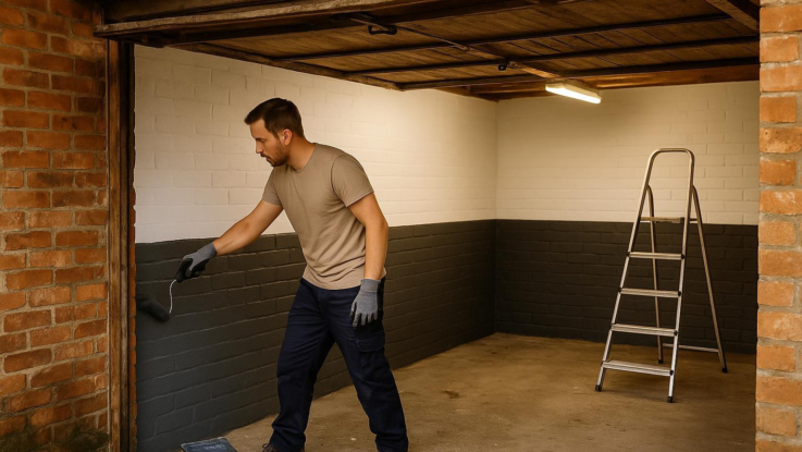 Jak oživit starou garáž. Stačí barva, světlo a trochu chuti do práce