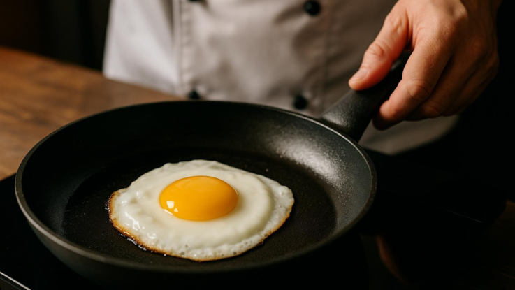 Jak udělat perfektní volské oko. Trik šéfkuchařů spočívá v teplotě pánve